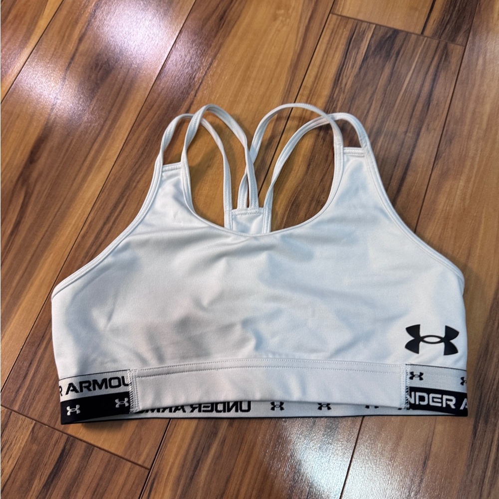 Under Armour White Athletic Bra